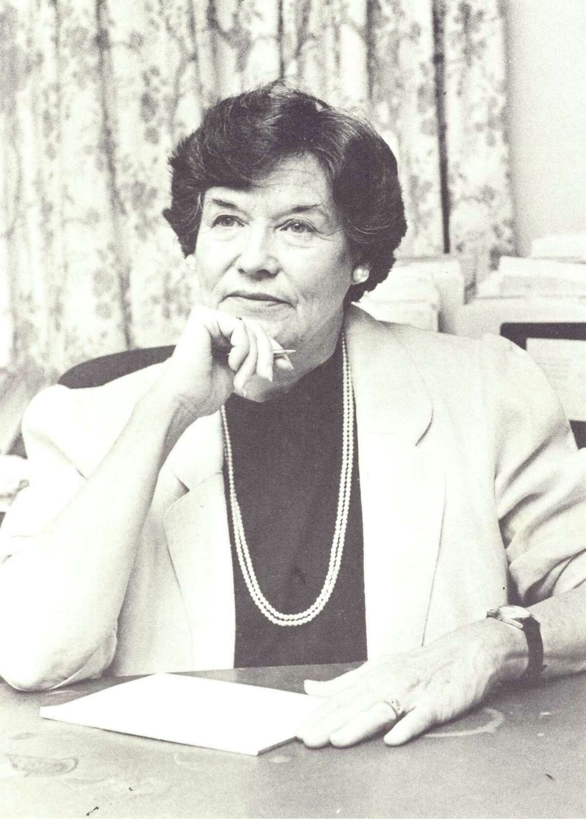 Jacky Durrell (1927-2009) became Fairfield's first woman First Selectman in 1983.