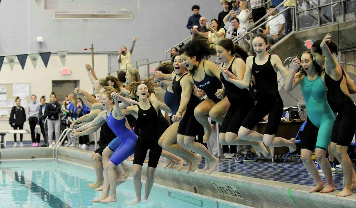 Weston Captures 7th Straight Class S Swim Title