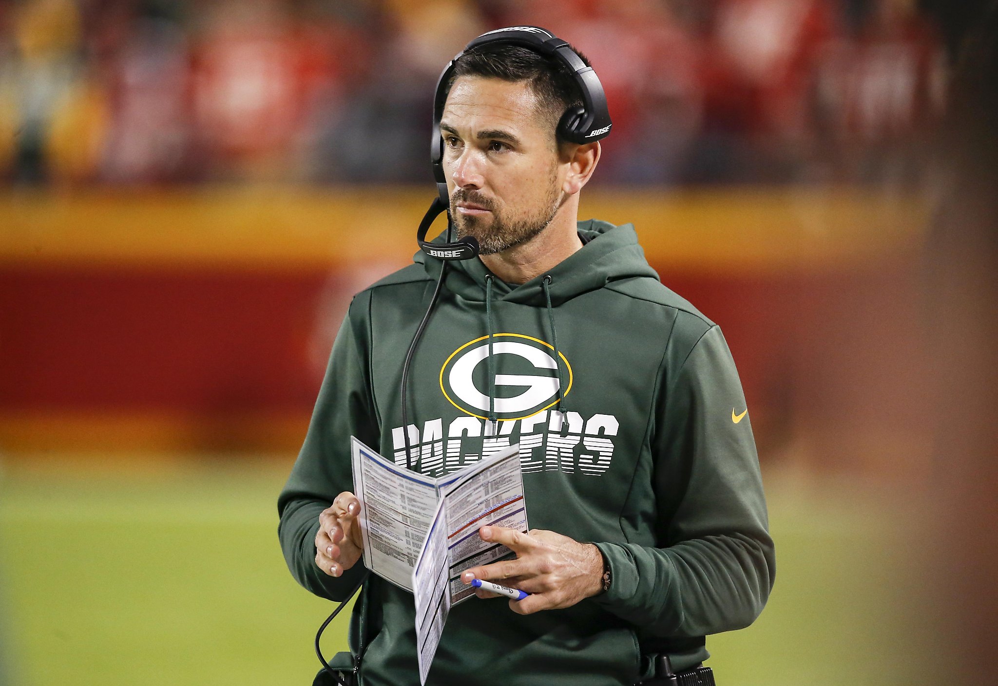 Packers Coach Matt LaFleur Questions Protective Guardian Cap