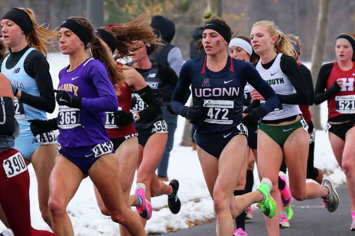 UConn junior Mia Nahom of New Milford recently finished fourth out of 226 runners at the NCAA Northeast Regional race at the Audubon Golf Course in Buffalo, N.Y., advancing her to the NCAA Championship.