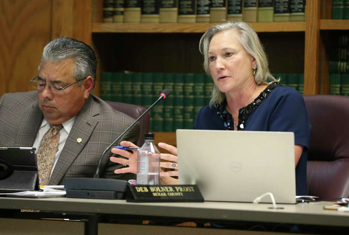 Board member Deb Bolner Prost speaks as the San Antonio River Authority board meets on Wednesday, Nov. 20, 2019 to discuss an additional tax to their existing property tax for aquifer protection and other projects. After some discussion the board voted to affirm an executive committee recommendation to drop the tax proposal that would have gone to voters during the November 2020 elections.