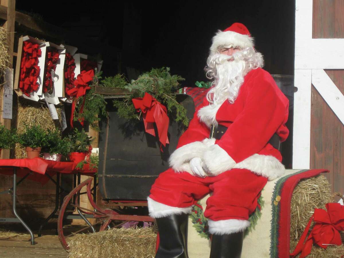 Santa will make three visits to Ambler Farm in Wilton this holiday season - Nov. 30, Dec. 1 and Dec. 13.
