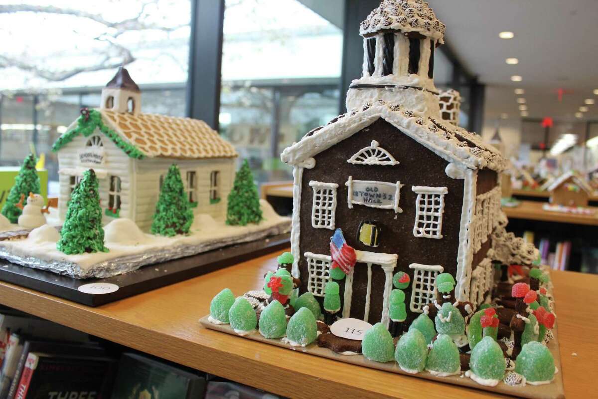 Entries in last year's How Sweet It Is in Wilton gingerbread contest at Wilton Library. The Parks and Recreation Department is sponsoring a gingerbread house contest this year.