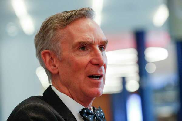 Science Guy Bill Nye Pitches Space Sailing Exploration In Houston Houstonchronicle Com