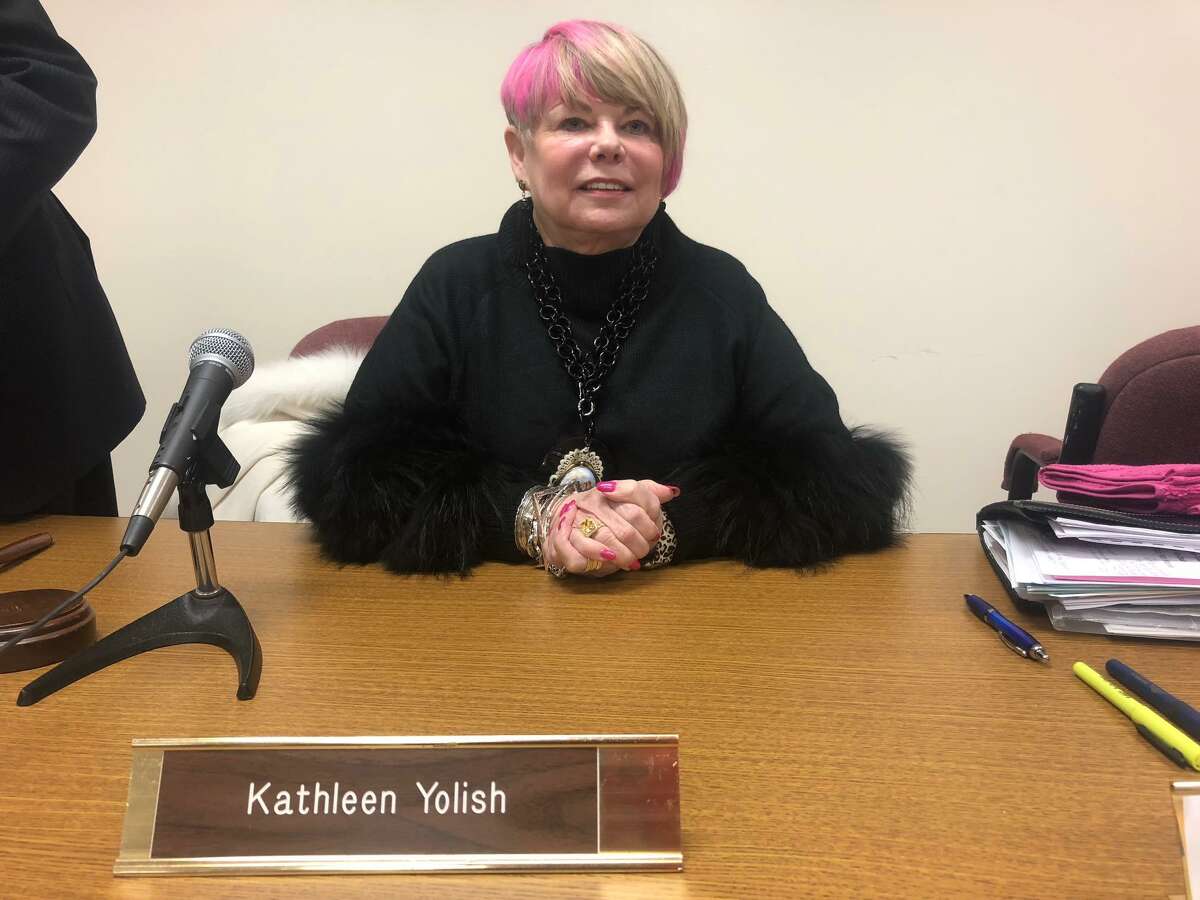Kathy Yolish was reappointed chairwoman of the Board of Education during its meeting Wednesday, Dec. 16.