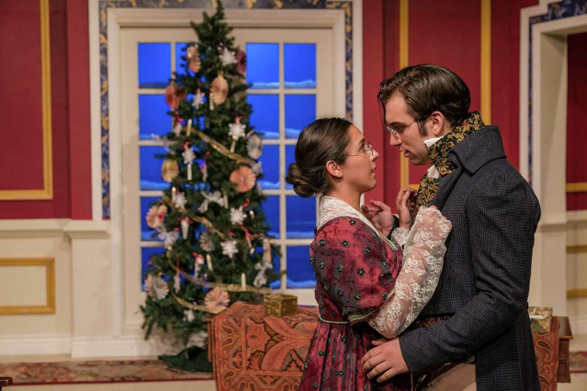 Classic Theatre will once again be staging "Miss Bennet: Christmas at Pemberley” in December. It has become a holiday tradition at the theater; the first two stagings starred, from left, Alyx Gonzales and Hunter Wulff.