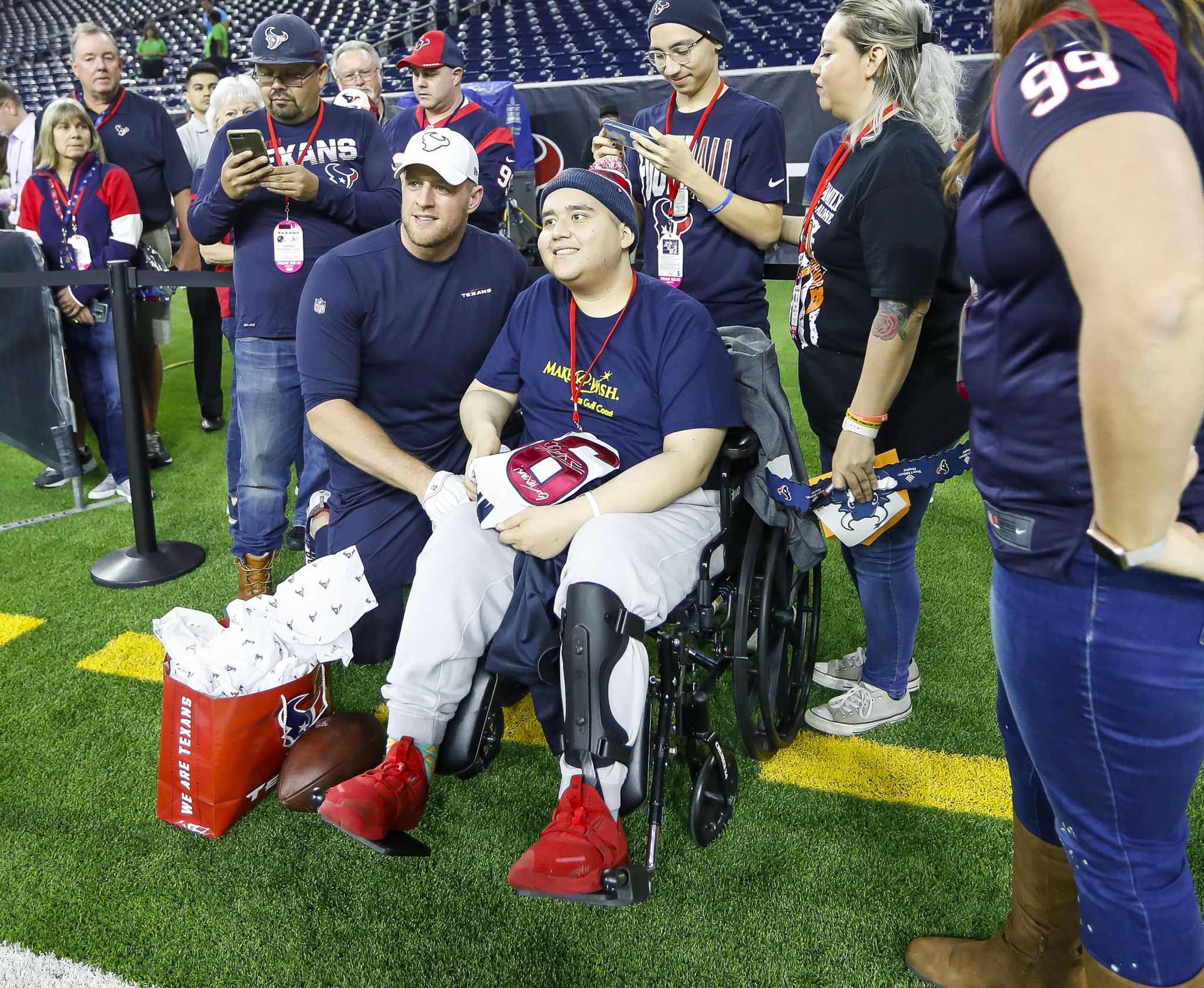 Texans fans at NRG Stadium for Thursday Night Football