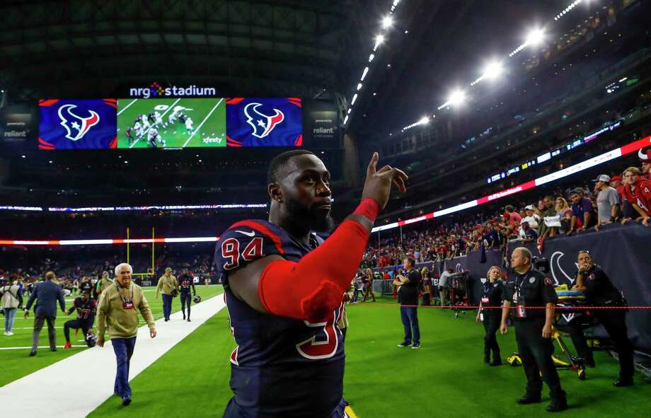 Charles Omenihu plans to appeal his fine for a blindside block during last week's victory over Tampa Bay. Photo: Brett Coomer, Staff Photographer / u00a9 2019 Houston Chronicle