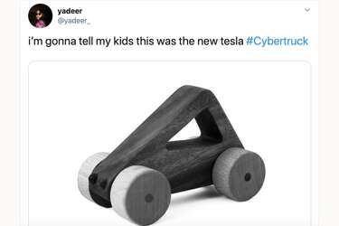 Teslas New Cybertruck Spawned So Many Memes Sfgate