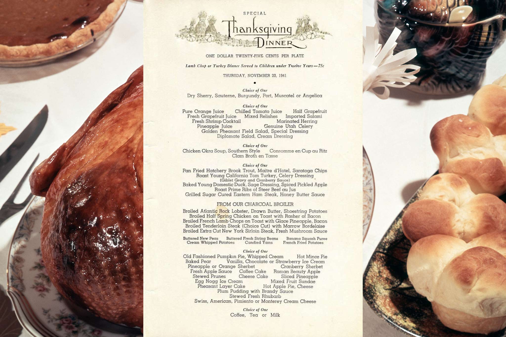 San Francisco fine dining in 1941: See the $1.25 Thanksgiving menu