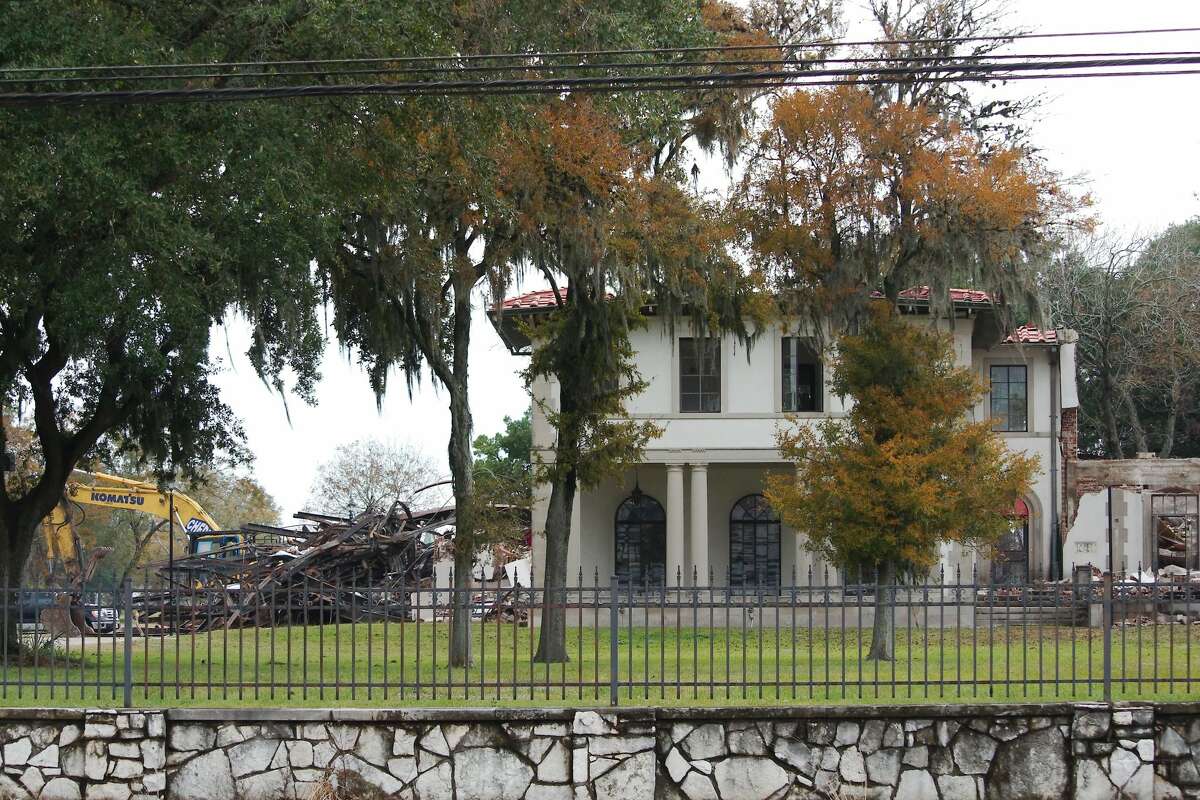 The historic 1929 West mansion in Clear Lake was demolished Friday, Nov. 22.