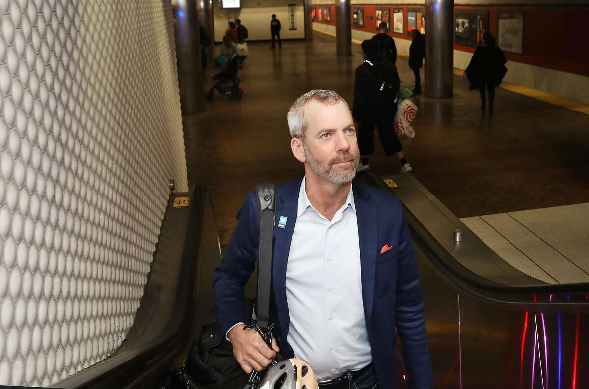Muni director Jeffrey Tumlin seen coming from the Powell St. Station on Market St.on Wednesday, Nov. 20, 2019, in San Francisco, Calif.