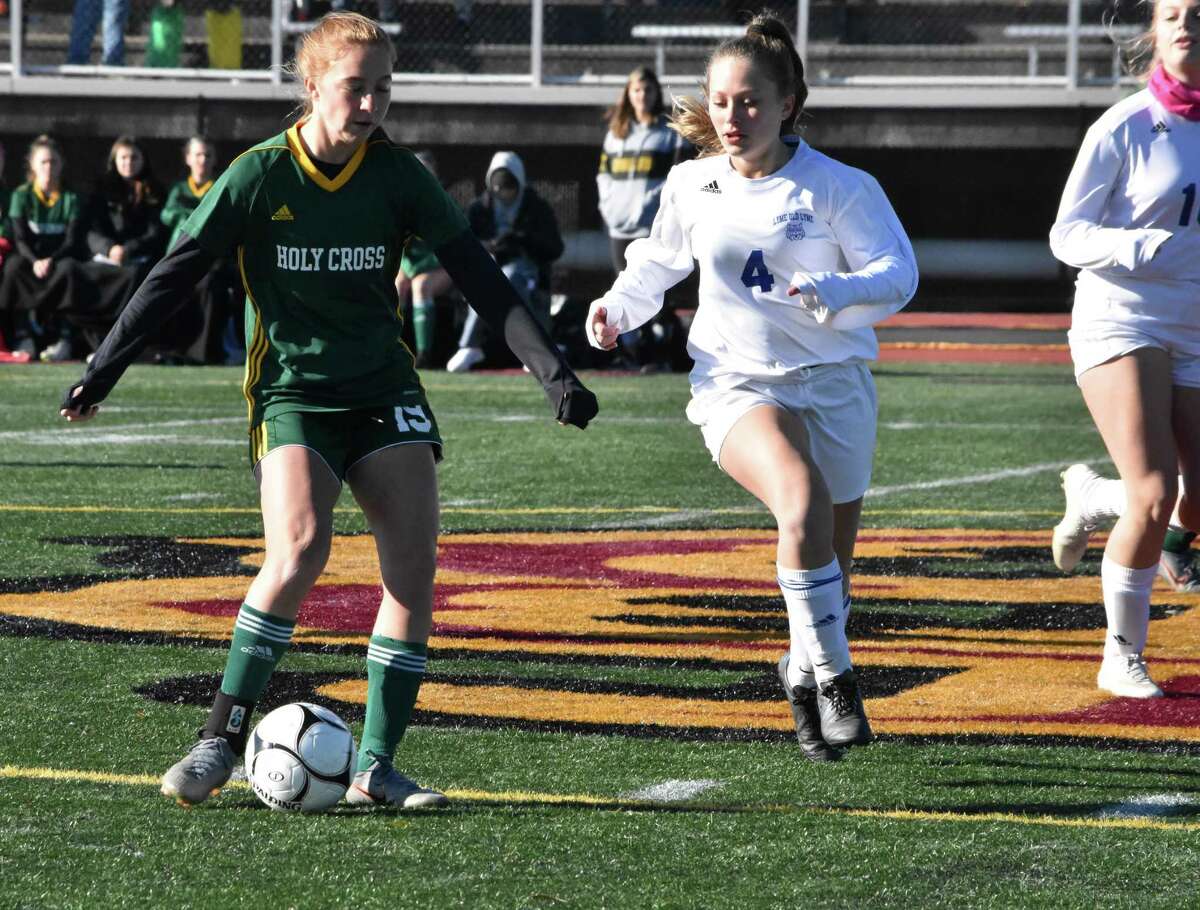 Holy Cross wins first Class S girls soccer championship on Bushka goal