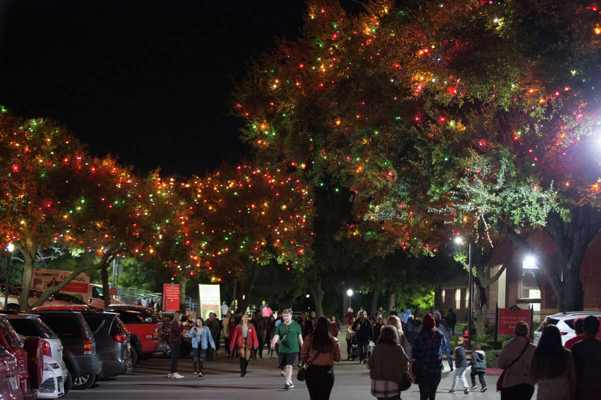 San Antonians came out to see UIW's annual Light the Way ceremony on Saturday, November 23, 2019.