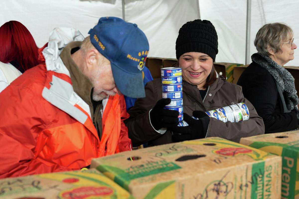On a cold and rainy Nov. 14, hundreds showed up for Pasadena’s annual Can Do Food Drive.