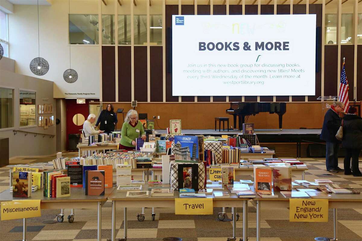 There were books and more at the Holiday Book Sale at The Westport Library on Nov. 24, 2019, in Westport.