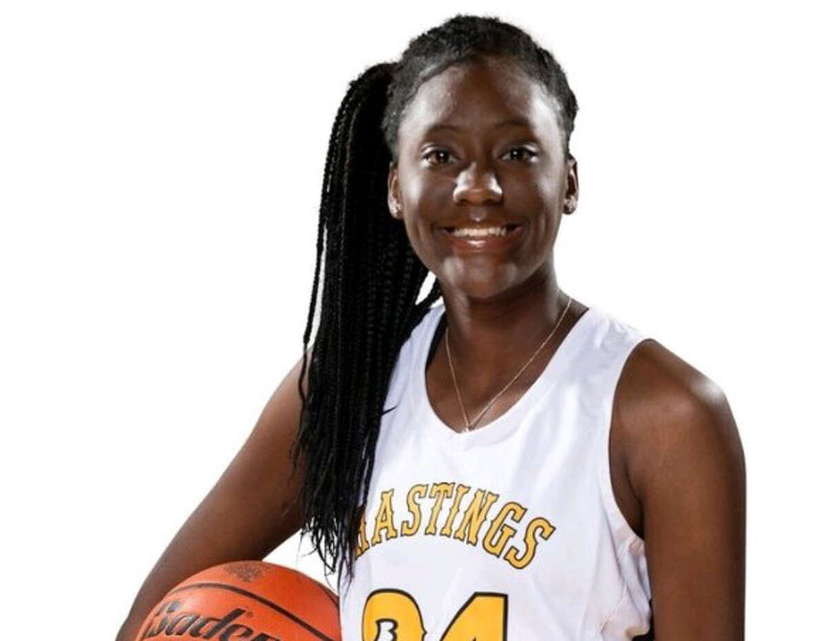 Hastings' Da'Necia Trusty is this week's Chron's girls player of the week.