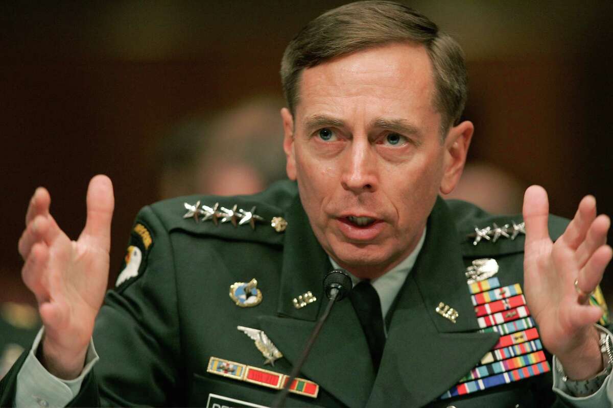 Gen. David Petraeus testifies on Capitol Hill in Washington, April 8, 2008, before the Senate Armed Services Committee hearing on the status of the war in Iraq. The way Lt. Col. Alexander Vindman was treated during his testimony reminded one reader of a similar instance 12 years ago.