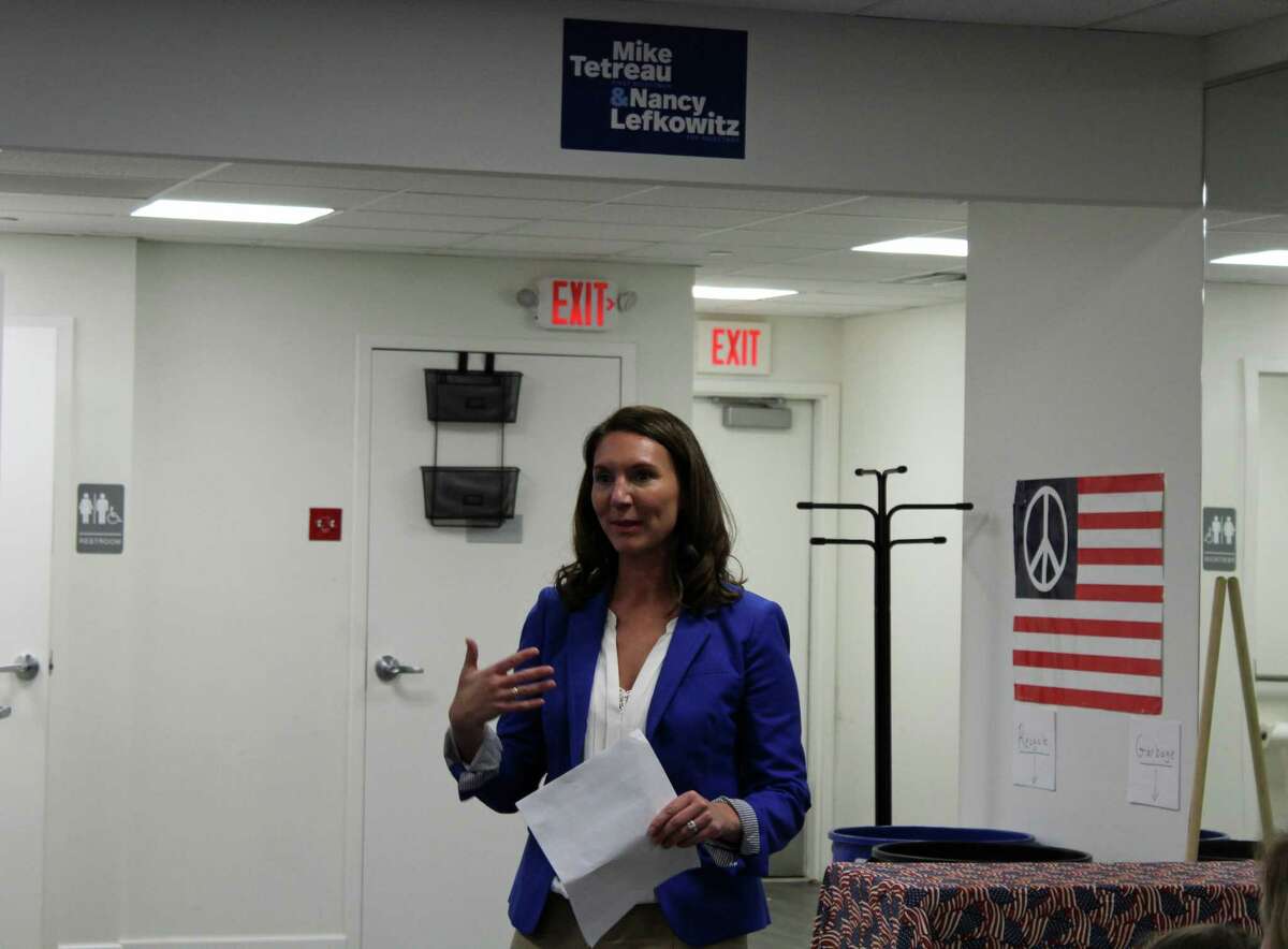 Jennifer Leeper accepted the Democratic nomination for the 132nd district state legislature seat Tuesday night.