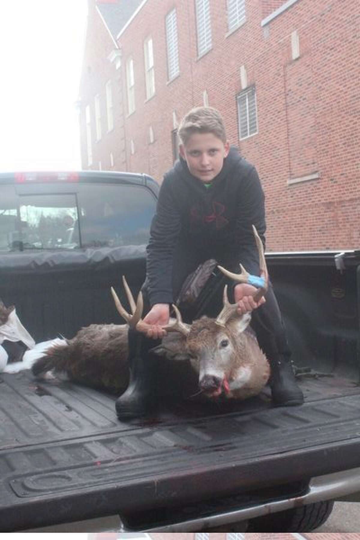 Heath Cline of Paris shot this buck on opening day. (Herald Review photo/John Raffel)