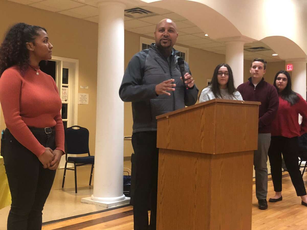 Shelton Police Chief Shawn Sequeira was an honored guest at the 38th annual Thanksgiving Turkey Dinner Monday, Nov. 25, hosted by the Boys & Girls Club of Lower Naugatuck Valley's Keystone Club.