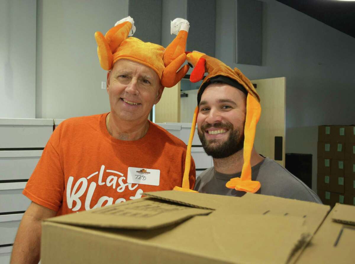 The Middletown Community Thanksgiving Project coordinates hundreds of volunteers from throughout the area to assemble 1,000 boxes filled with ingredients to make a traditional Thanksgiving Day meal. Volunteers are shown during last year’s event at Fellowship Church.