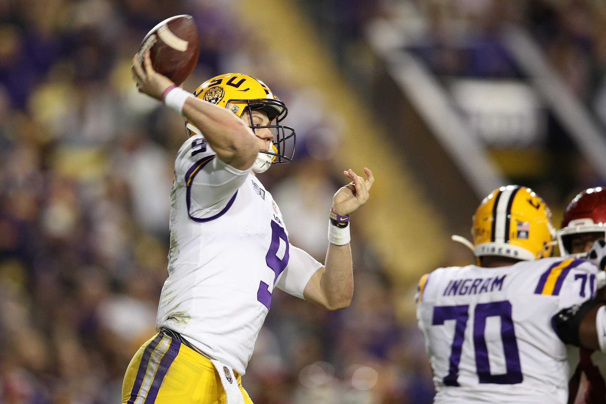 MVPS Burrow & Lawrence honored at LSU BBall game