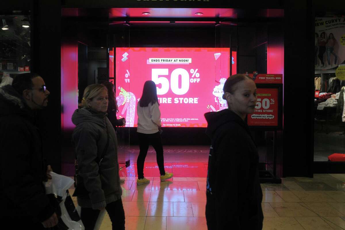 Black Friday shopping at Connecticut Post Mall, in Milford, Conn. Nov. 29, 2019.