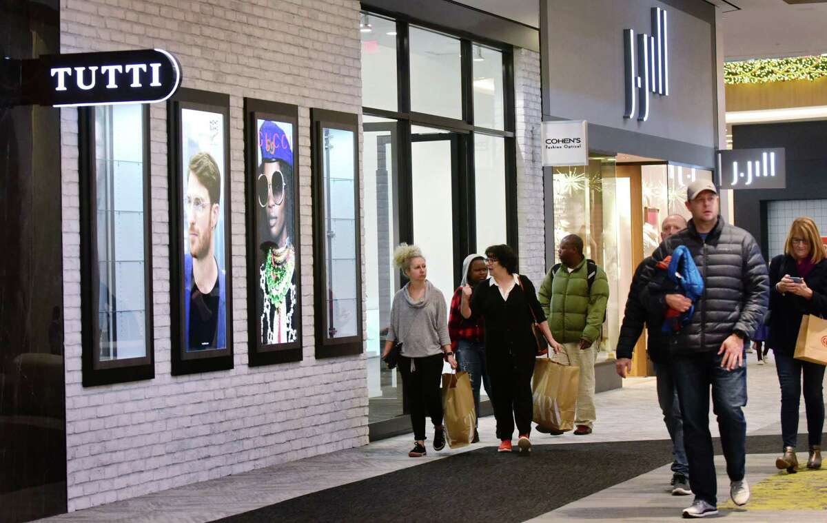Shoppers search for Black Friday deals at the SoNo Collection mall Friday, November 29, 2019, in Norwalk, Conn.