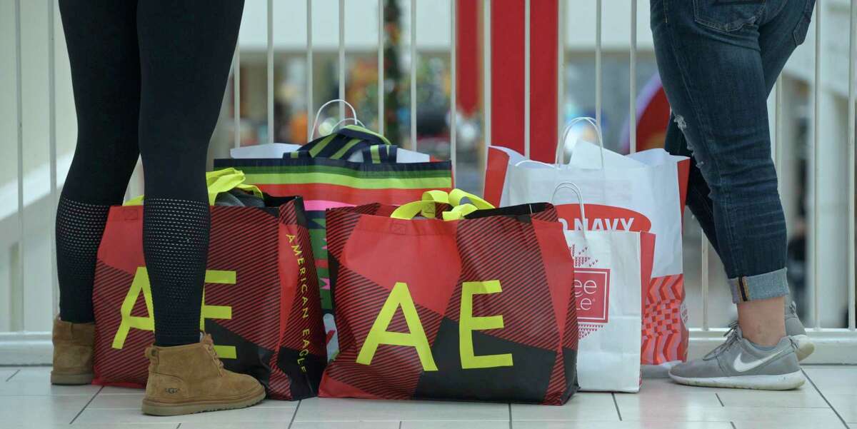 Black Friday shopping at the Danbury Fair mall, Friday, November 29, 2019, in Danbury, Conn.