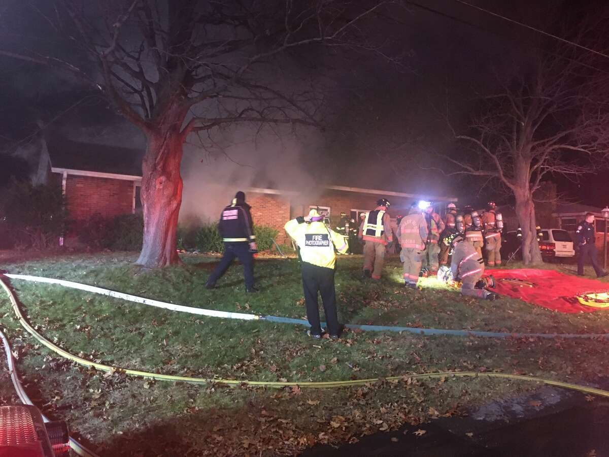 Fire crews respond to house fire at 43 Grandview Drive in Colonie on Friday, Nov. 29, 2019.