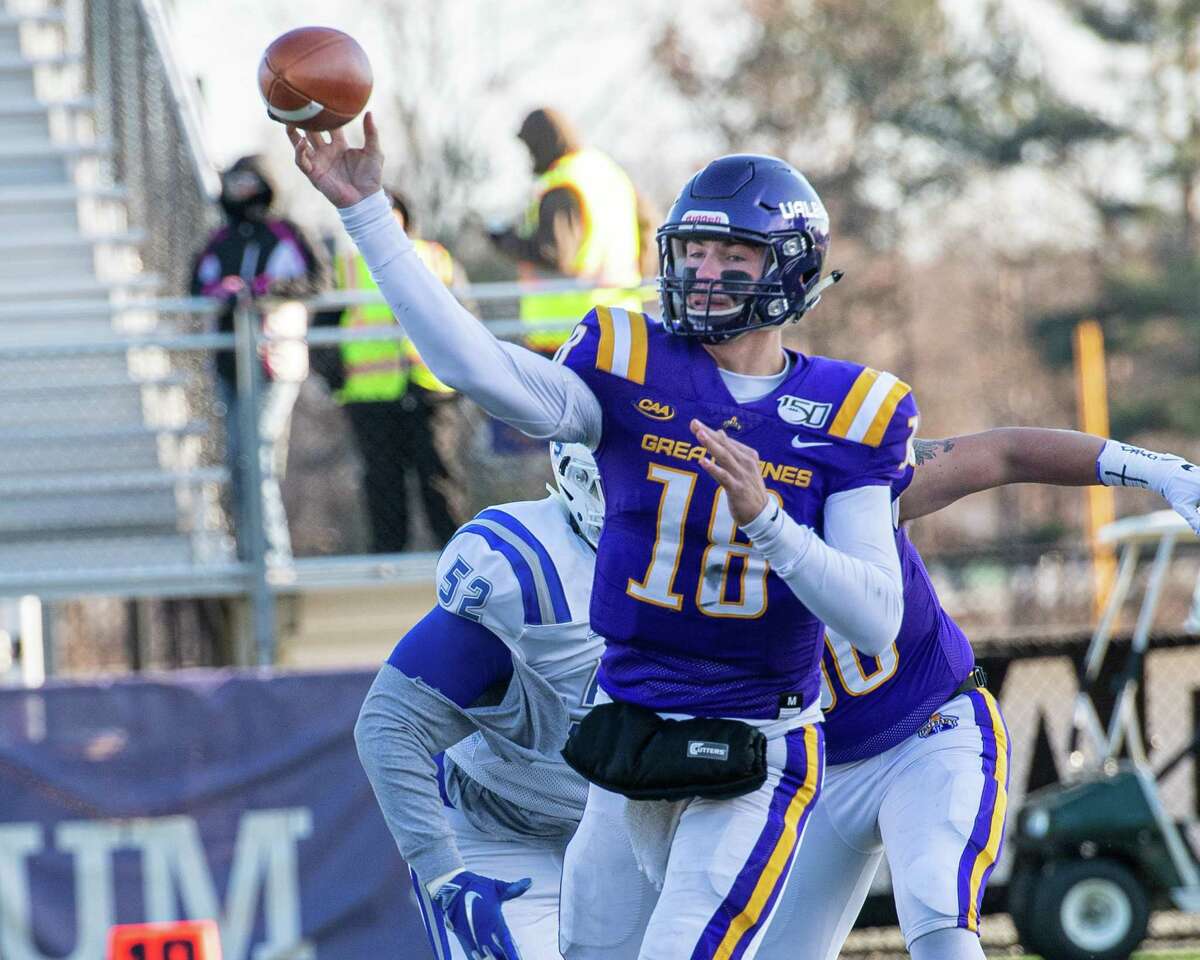 UAlbany quarterback Jeff Undercuffler said he's not concerned with what may be more difficult weather conditions associated with moving the season to the late winter and early spring. (Jim Franco/Special to the Times Union)