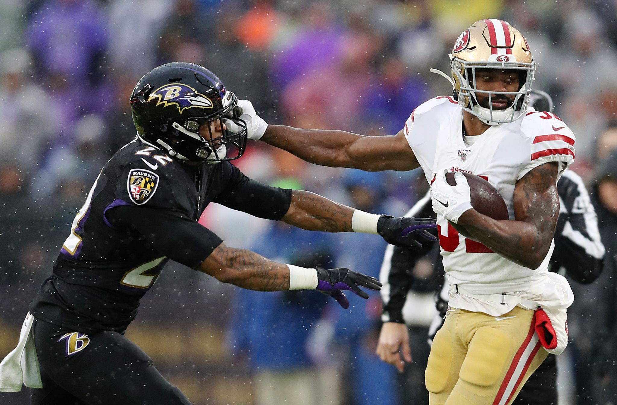 49ers Raheem Mostert shows Baltimore Ravens what they missed