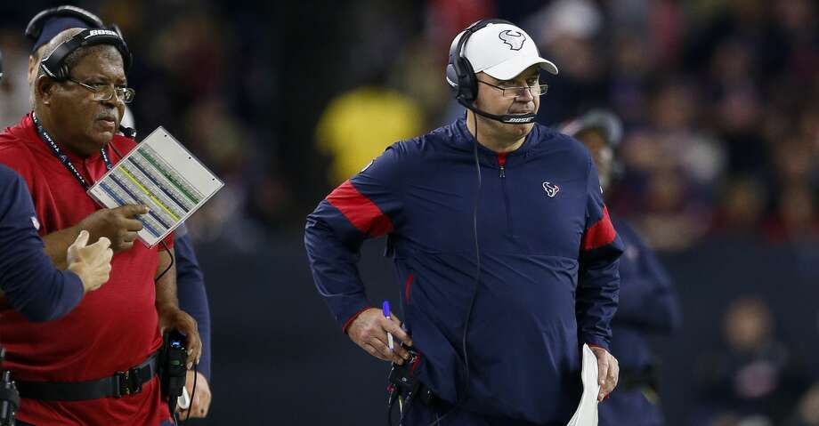 Houston Texans head coach Bill O'Brien on the sidelines during the fourth quarter of an NFL game against the New England Patriots at NRG Stadium Sunday, Dec. 1, 2019, in Houston. Photo: Godofredo A Vásquez/Staff Photographer