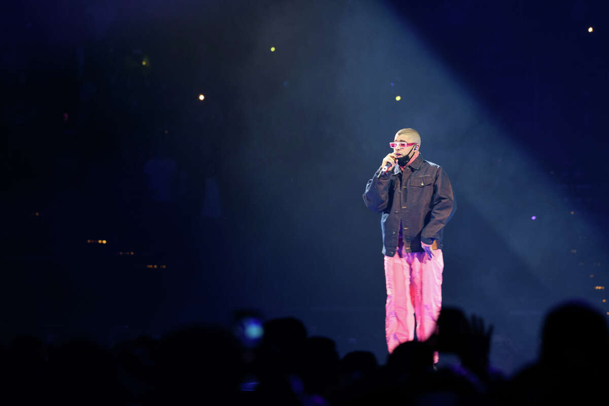 Bad Bunny vibes with a Sunday night crowd in Houston