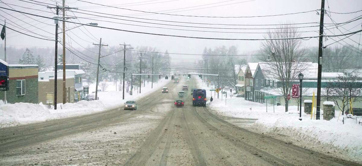 A view looking down Routes 9 & 20 on Monday, Dec. 2, 2019, in East Greenbush, N.Y. (Paul Buckowski/Times Union)