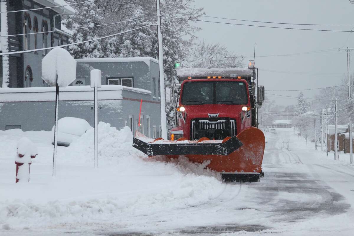 Manistee County residents woke up to several inches of snow on Sunday.