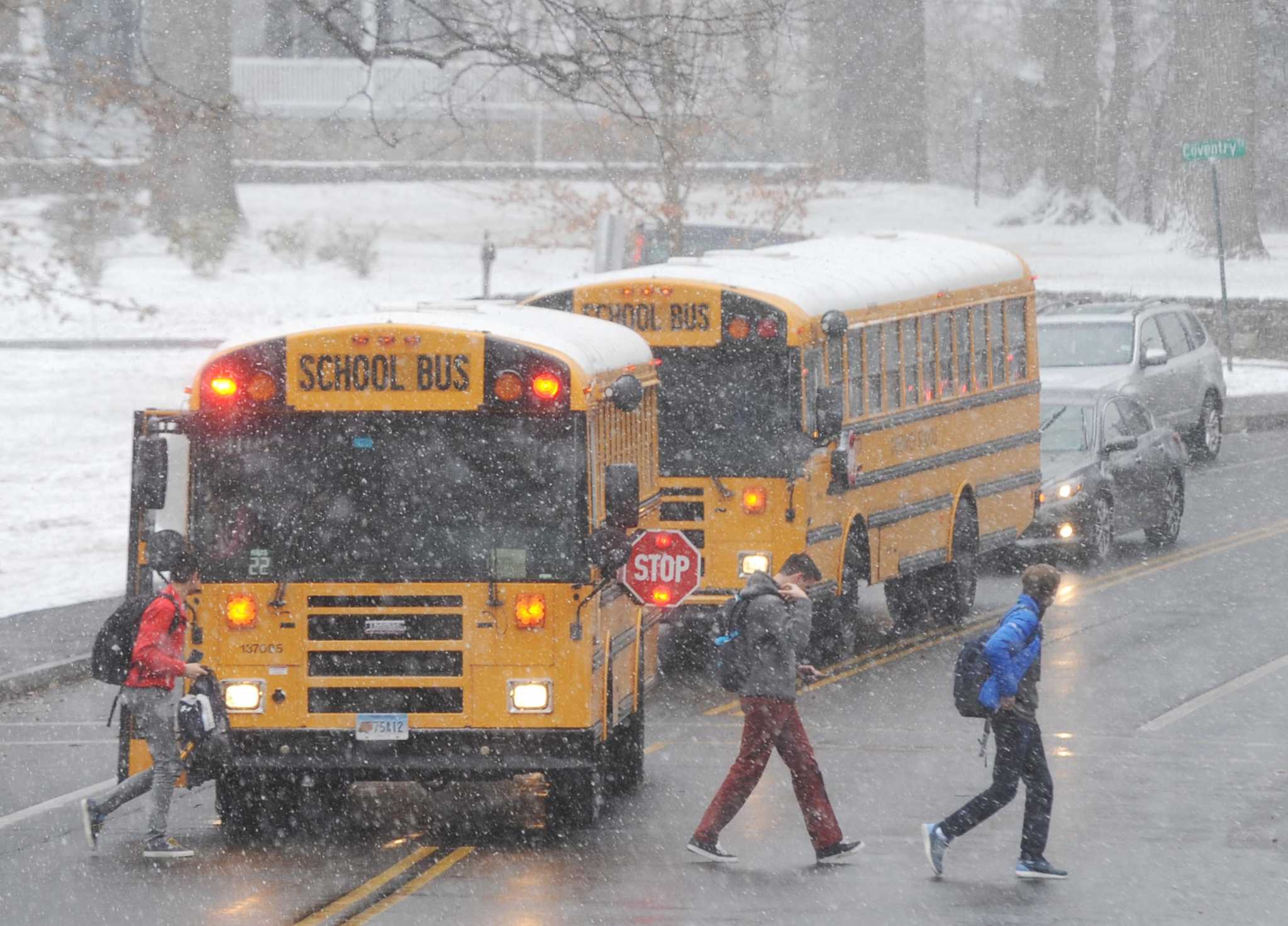 Greenwich public, private schools dismiss early for coming storm