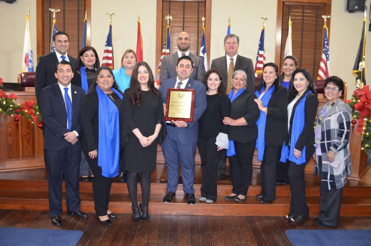 Webb County Court at Law II Judge Victor Villarreal was recognized by Webb County Commissioners Court last Monday.
