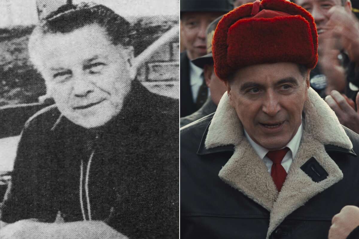 Jimmy HoffaAs De Niro's Sheeran says in The Irishman, Jimmy Hoffa was about as famous as Elvis Presley or the Beatles in his day and not just because he mysteriously disappeared. Hoffa was a firebrand labor organizer who became involved with the mob before he was convicted of jury tampering, bribery, and fraud in 1964 over using the union's pension fund for loans to organized crime leaders. Played by Al Pacino, Hoffa ultimately served several years in prison for his crimes. The film alleges Hoffa was assassinated by Sheeran in a mob-sanctioned hit in Detroit in 1975 while attempting to regain power in the Teamsters union. The Hoffa case has never been solved.