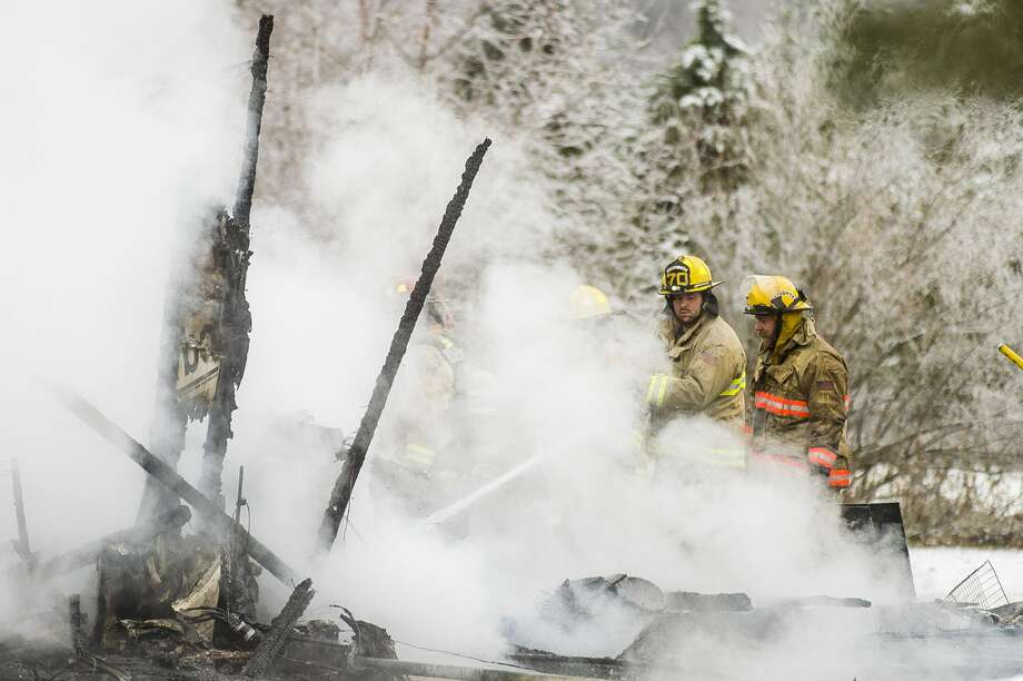 House fire at 2231 E. Freeland Road in Ingersoll Township Dec. 2