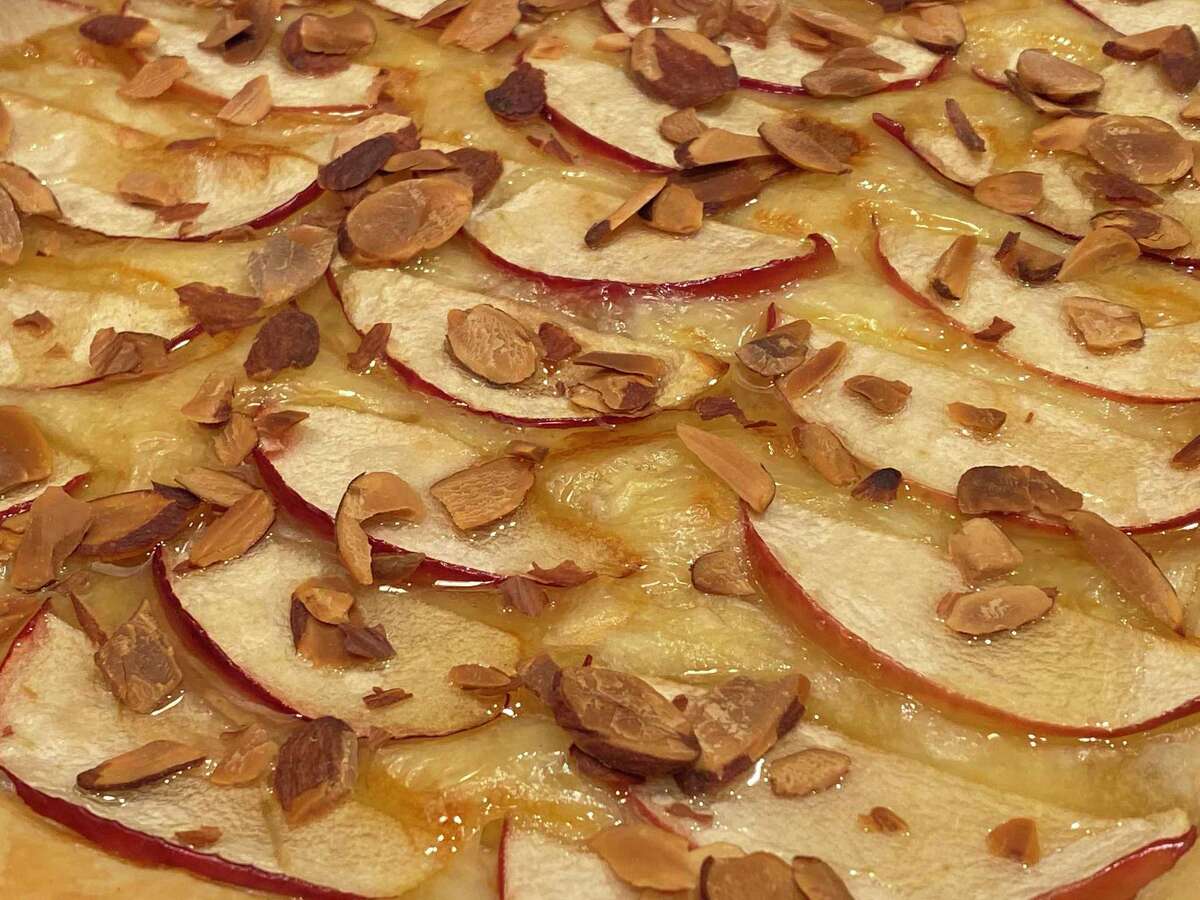 Brie and apple tarts add a nice splash of flavor at any gathering.