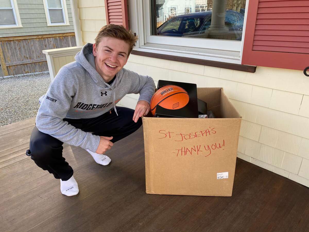 Ridgefield High School senior Johnny Briody