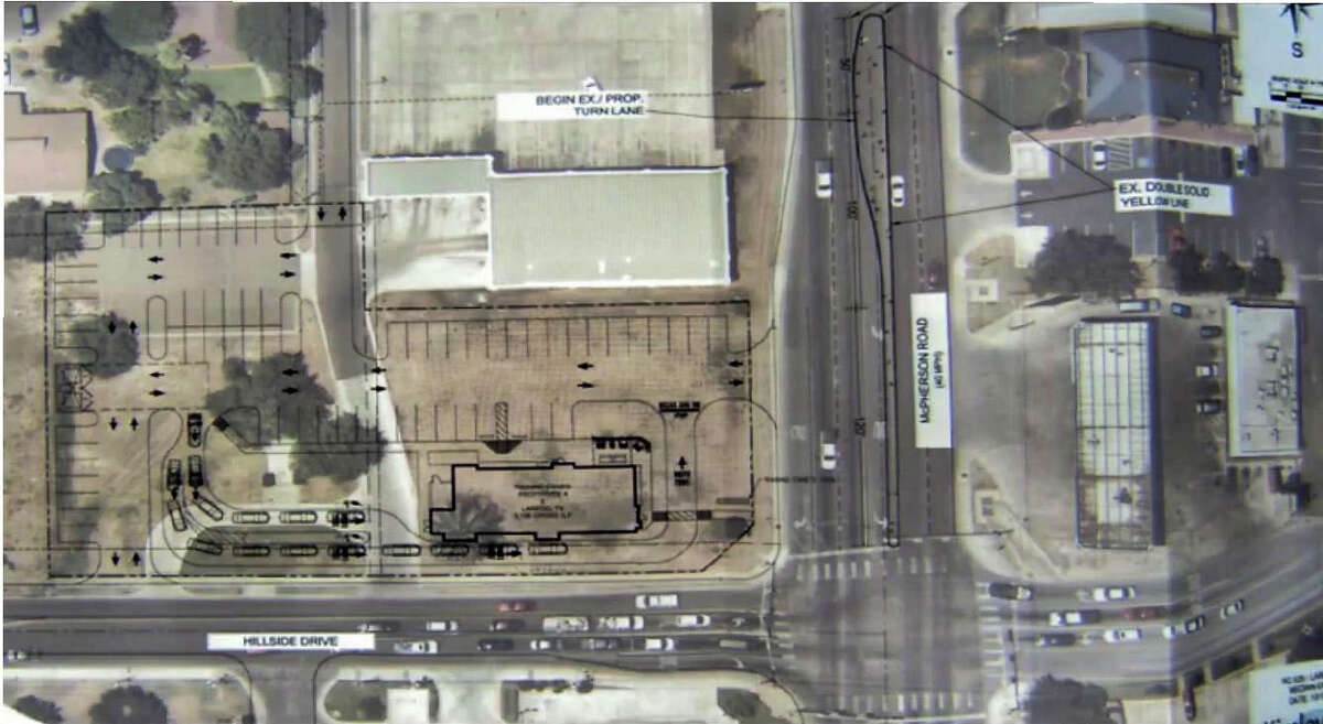 Screens captures taken from social media show the proposed location where Raising Cane's will build their first restaurant in Laredo.