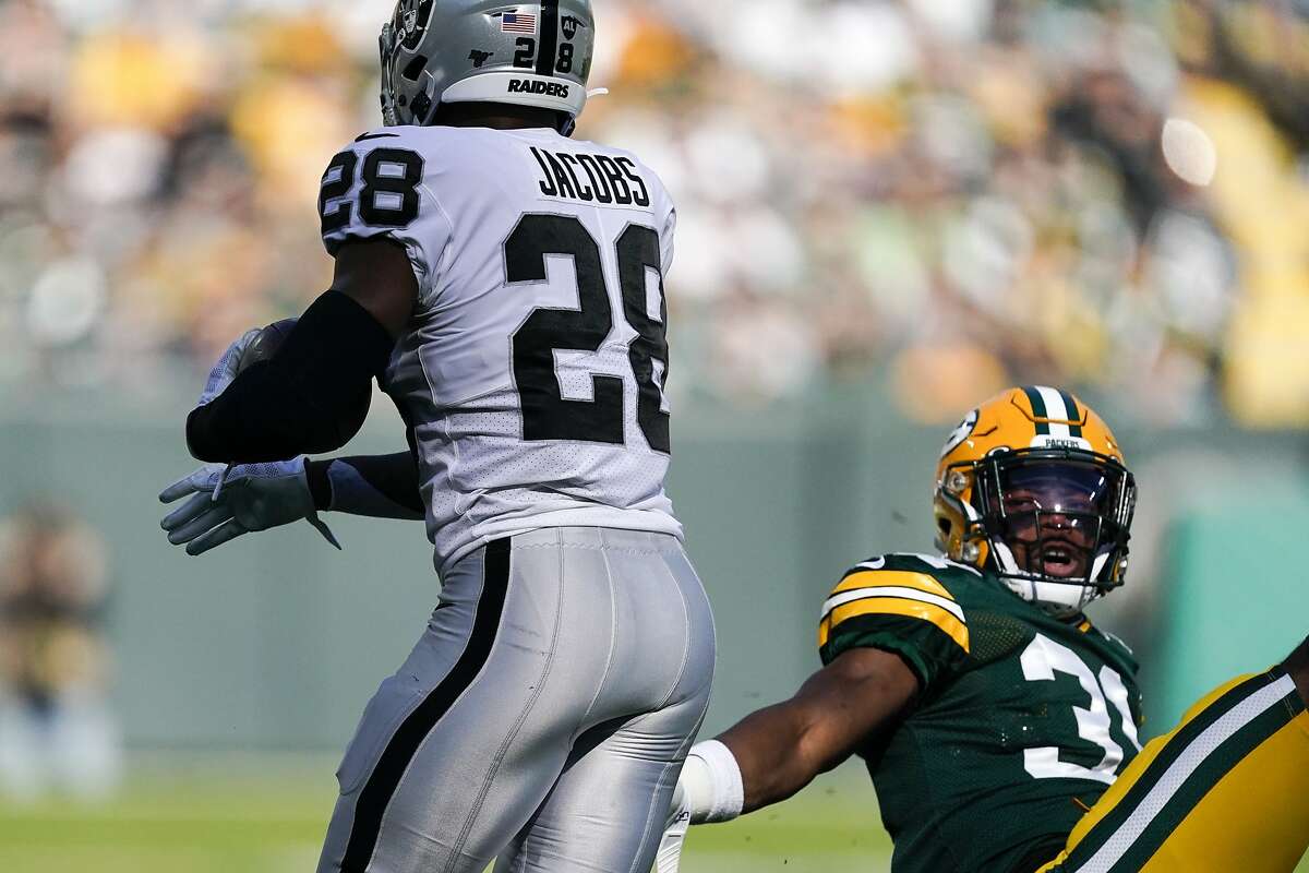 Oakland Raiders Running Back Josh Jacobs #28