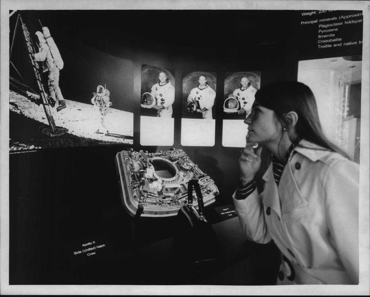 Apollo 11 capsule exhibit in Albany, New York. October 09, 1970 (Bob Richey/Times Union Archive)