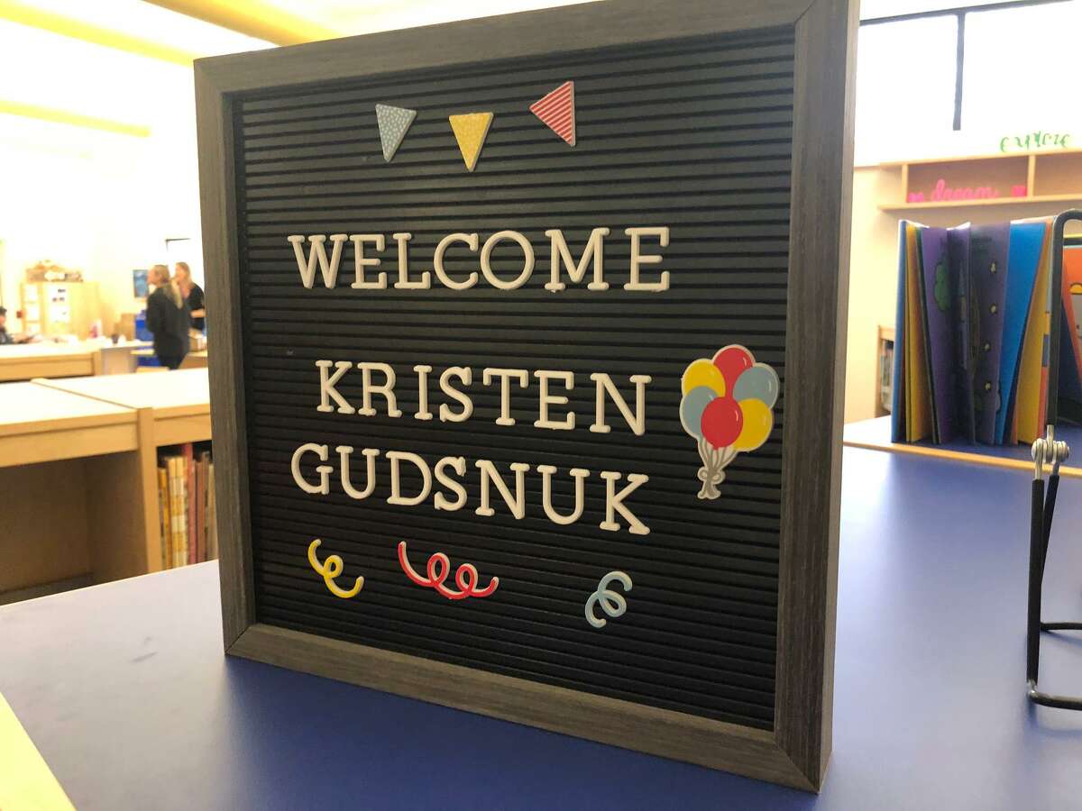Kristen Gudsnuk, author of the popular Making Friends series, visited Sunnyside School Nov. 27.