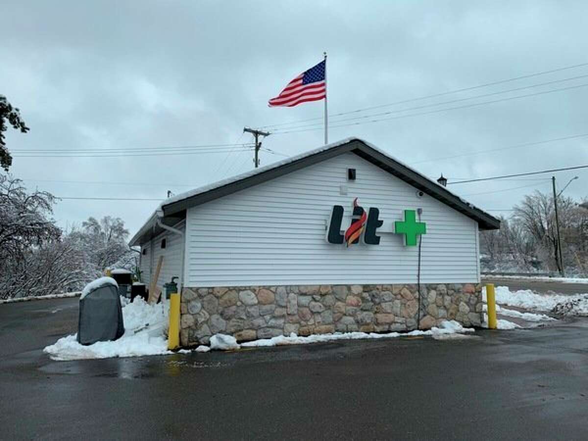 Lit Provisioning Center, 600 W. 7th St., in Evart, is pictured Tuesday. Lit will become the first northwest Michigan outlet to sell recreational marijuana when it opens Friday morning. (Star photo/Cathie Crew)