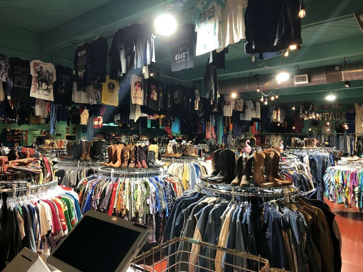 the vintage clothing shop