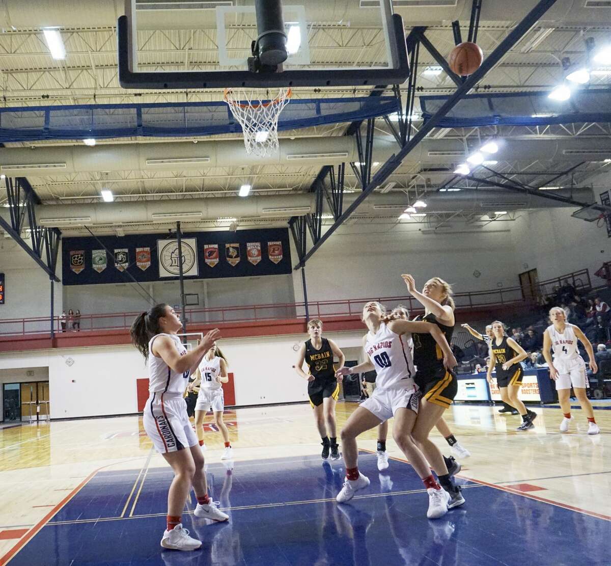 Big Rapids' girls basketball team defeated McBain 49-45 to open the regular season on Tuesday night at the Big Rapids High School gym.